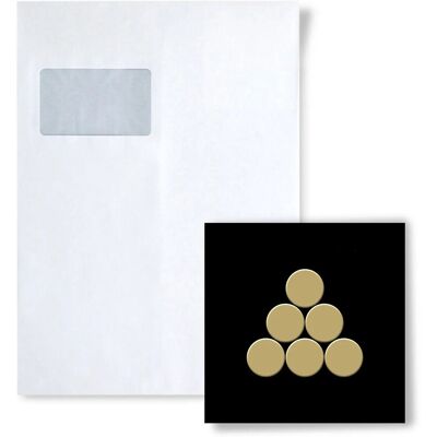 ALLOY Mosaik MUSTER S-Penny-Ti-GM Penny Titan Gold Hochglänzend ALLOY Mosaik MUSTER S-Penny-Ti-GM Penny Titan Gold Hochglänzend