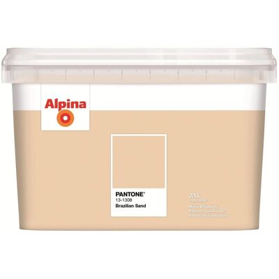 Alpina Innenfarbe Pantone Brazilian Sand 2,5, Sandbeige Alpina Innenfarbe Pantone Brazilian Sand 2,5, Sandbeige