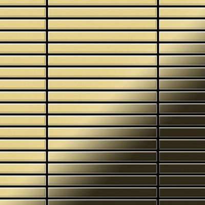 ALLOY Mosaik Fliese Massiv Metall Messing Gewalzt Gold 1,6mm Stark Linear-bm 1 Paket mit 10 Matten 0,94 m2 Gold ALLOY Mosaik Fliese Massiv Metall Messing Gewalzt Gold 1,6mm Stark Linear-bm 1 Paket mit 10 Matten 0,94 m2 Gold