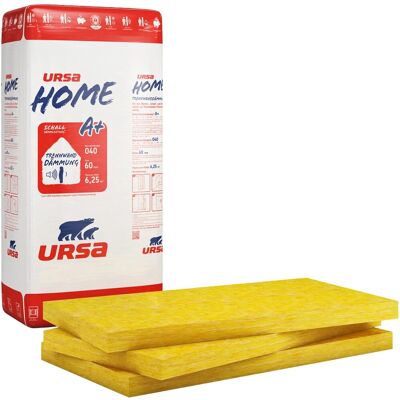Ursa Home Trennwandplatte 60 mm Glaswolle WLG 040 Ursa Home Trennwandplatte 60 mm Glaswolle WLG 040