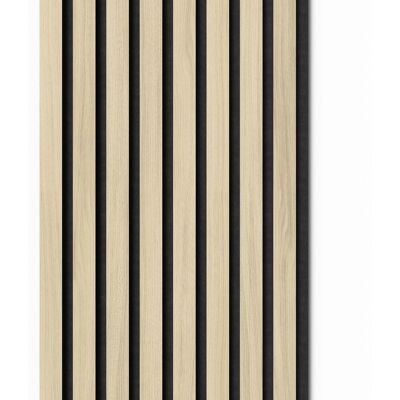 Aculine Denpanels Akustikpaneel Acu-Line Eiche Hell auf Melamin Filz 240 cm Aculine Denpanels Akustikpaneel Acu-Line Eiche Hell auf Melamin Filz 240 cm