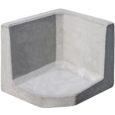 Diephaus L-Stein-Ecke unbewehrt Grau 30 x 40 x 40 x 7 cm Diephaus L-Stein-Ecke unbewehrt Grau 30 x 40 x 40 x 7 cm