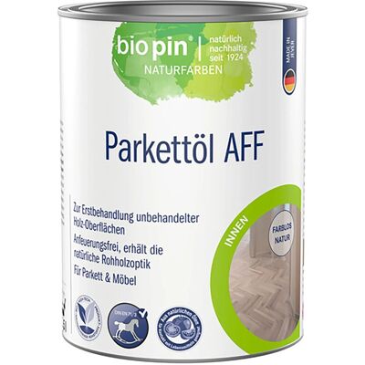 Biopin Parkett-Hartöl AFF Farblos 2,5, Biopin Parkett-Hartöl AFF Farblos 2,5,