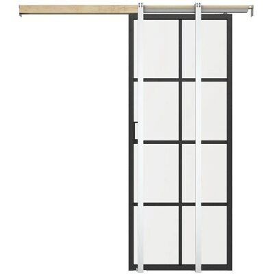 Vente-unique Schiebetür Wilden Schwarz 83 cm Vente-unique Schiebetür Wilden Schwarz 83 cm