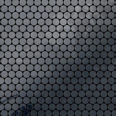 ALLOY Mosaik Fliese Massiv Metall Rohstahl Gewalzt Grau 1,6mm Stark Penny-rs 1 Paket mit 10 Matten 0,88 m2 Grau ALLOY Mosaik Fliese Massiv Metall Rohstahl Gewalzt Grau 1,6mm Stark Penny-rs 1 Paket mit 10 Matten 0,88 m2 Grau