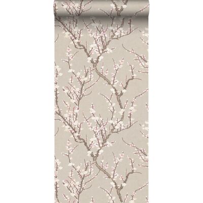 Sanders & Sanders Tapete Blüte Beige Und Weiß 53 Cm X 10 M 640177 Sanders & Sanders Tapete Blüte Beige Und Weiß 53 Cm X 10 M 640177