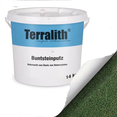 Terralith Buntsteinputz Mosaikputz 2mm 14 kg BSP27 Grün Terralith Buntsteinputz Mosaikputz 2mm 14 kg BSP27 Grün
