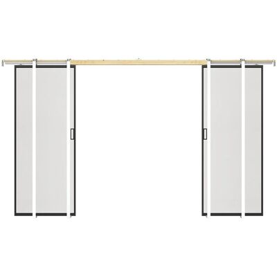 Vente-unique Schiebetür Linci Schwarz 83 cm Vente-unique Schiebetür Linci Schwarz 83 cm