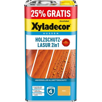 Xyladecor Holzschutz-Lasur 2in1 5l Promo Kiefer matt 4 + 1, Xyladecor Holzschutz-Lasur 2in1 5l Promo Kiefer matt 4 + 1,