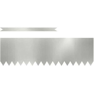 vidaXL Verzinkter Stahl Gartenrand - 100 x 0.5 x 30 cm vidaXL Verzinkter Stahl Gartenrand - 100 x 0.5 x 30 cm