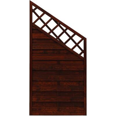 Andrewex Sichtschutzzaun-Element Country Braun,asiert 180 cm x 120/90 cm Andrewex Sichtschutzzaun-Element Country Braun,asiert 180 cm x 120/90 cm