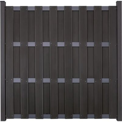 GroJa Fertigzaun quadratisch 180 x 180 cm Anthrazit mit Querriegeln DB703 GroJa Fertigzaun quadratisch 180 x 180 cm Anthrazit mit Querriegeln DB703