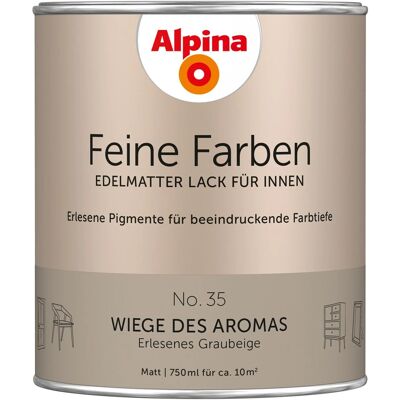ALPINA Marke Modell Graubeige - Innenfarbe für Möbel & Spielzeug ALPINA Marke Modell Graubeige - Innenfarbe für Möbel & Spielzeug