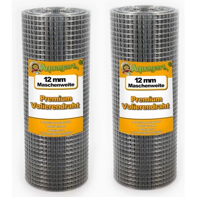 AQUAGART Verzinktes Drahtgitter 135m x 0,5m - Metallnetz für Volieren AQUAGART Verzinktes Drahtgitter 135m x 0,5m - Metallnetz für Volieren