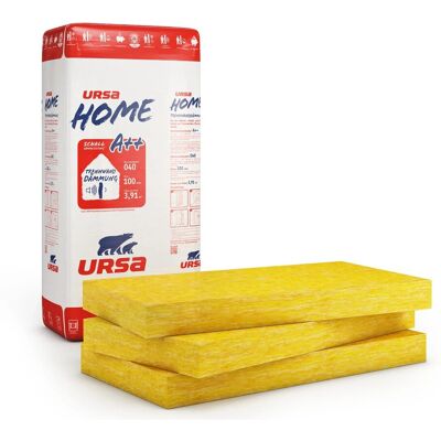 Ursa Home Trennwandplatte 100 mm Glaswolle WLG 040 Ursa Home Trennwandplatte 100 mm Glaswolle WLG 040