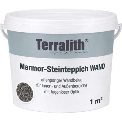 Terralith Marmor - Steinteppich Wand Grigio Due Fein für 1 m² Terralith Marmor - Steinteppich Wand Grigio Due Fein für 1 m²