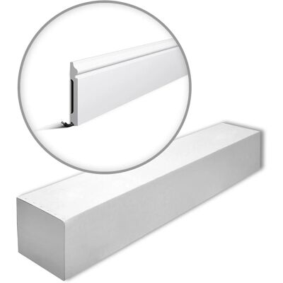 NMC Weiße extrudierte Polystyrol-Sockelleiste - 26m NMC Weiße extrudierte Polystyrol-Sockelleiste - 26m