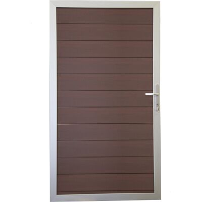 GroJa Steckzaun Solid Tor Universal 100 cm x 180 cm Walnuss GroJa Steckzaun Solid Tor Universal 100 cm x 180 cm Walnuss