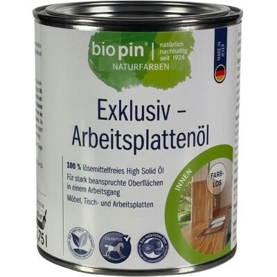 Biopin Exklusiv Arbeitsplattenöl High Solid 0,75, Biopin Exklusiv Arbeitsplattenöl High Solid 0,75,