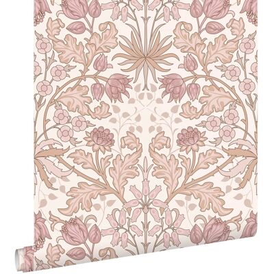 ESTAhome - Flores Vintage Art Nouveau - Altrosa Beige - Wallpaper ESTAhome - Flores Vintage Art Nouveau - Altrosa Beige - Wallpaper