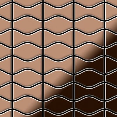 ALLOY Mosaik Fliese Massiv Metall Kupfer Gewalzt Kupfer 1,6mm Kismet & Karma-cm 1 Paket mit 10 Matten 0,86 m2 Kupfer ALLOY Mosaik Fliese Massiv Metall Kupfer Gewalzt Kupfer 1,6mm Kismet & Karma-cm 1 Paket mit 10 Matten 0,86 m2 Kupfer