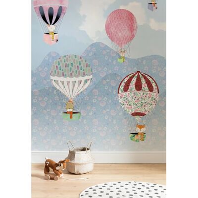 KOMAR Happy Balloon Tapete - Bunt, 2m x 2,5m, Vlies KOMAR Happy Balloon Tapete - Bunt, 2m x 2,5m, Vlies