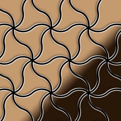 ALLOY Mosaik Fliese Massiv Metall Titan Hochglänzend Kupfer 1,6mm Stark Ninja-ti-am 1 Paket mit 10 Matten 0,67 m2 Kupfer ALLOY Mosaik Fliese Massiv Metall Titan Hochglänzend Kupfer 1,6mm Stark Ninja-ti-am 1 Paket mit 10 Matten 0,67 m2 Kupfer