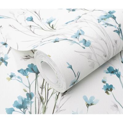 Erismann Vliestapete Forest Dreams Bright Meadow 10,05 m x 0,53 m Türkis FSC® Erismann Vliestapete Forest Dreams Bright Meadow 10,05 m x 0,53 m Türkis FSC®