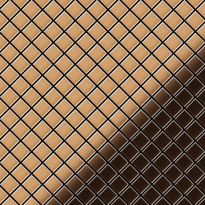 ALLOY Mosaik Fliese Massiv Metall Kupfer Gewalzt Kupfer 1,6mm Stark Diamond-cm 1 Paket mit 10 Matten 0,91 m2 Kupfer ALLOY Mosaik Fliese Massiv Metall Kupfer Gewalzt Kupfer 1,6mm Stark Diamond-cm 1 Paket mit 10 Matten 0,91 m2 Kupfer