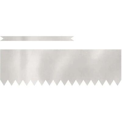vidaXL Set mit 3 Edelstahl 50 cm Langlebig Gartenbegrenzung Silver - Gartenzaun vidaXL Set mit 3 Edelstahl 50 cm Langlebig Gartenbegrenzung Silver - Gartenzaun