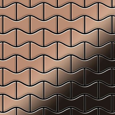 ALLOY Mosaik Fliese Massiv Metall Titan Hochglänzend Kupfer 1,6mm Stark Kismet-ti-am 1 Paket mit 10 Matten 0,86 m2 Kupfer ALLOY Mosaik Fliese Massiv Metall Titan Hochglänzend Kupfer 1,6mm Stark Kismet-ti-am 1 Paket mit 10 Matten 0,86 m2 Kupfer