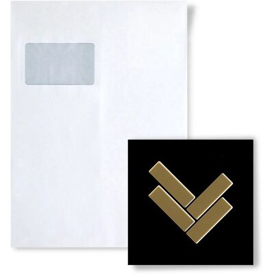 ALLOY Mosaik MUSTER S-Herringbone-Ti-GM Herringbone Titan Gold Hochglänzend ALLOY Mosaik MUSTER S-Herringbone-Ti-GM Herringbone Titan Gold Hochglänzend