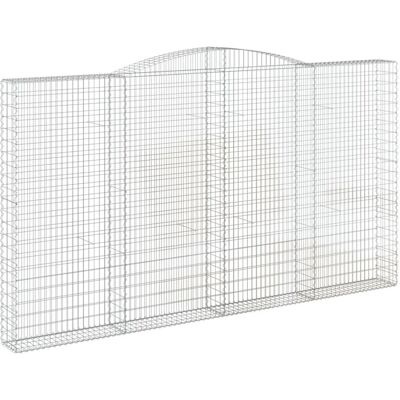 vidaXL Bogenförmige Gabionen 10 Stück - Gartendekor vidaXL Bogenförmige Gabionen 10 Stück - Gartendekor