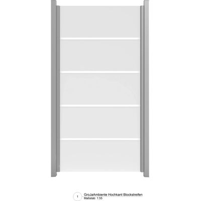 GroJa Ambiente Senkrecht 120 Blockstreifen 120 cm x 180 cm x 0,8 cm GroJa Ambiente Senkrecht 120 Blockstreifen 120 cm x 180 cm x 0,8 cm