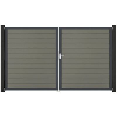 GroJa Solid Steckzaun Tor DIN Rechts DB Grau GroJa Solid Steckzaun Tor DIN Rechts DB Grau