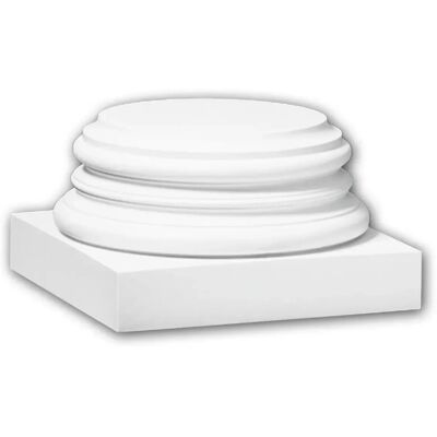 Profhome 113900 Weiße Vollsäulenbasis - Zeitloses Design Profhome 113900 Weiße Vollsäulenbasis - Zeitloses Design