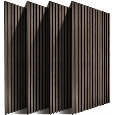 Relaxdays Akustikpaneele 4er Pack MDF Eiche Dunkel Schallschluckend 120 cm x 60 cm x 2 cm 5,3 kg Relaxdays Akustikpaneele 4er Pack MDF Eiche Dunkel Schallschluckend 120 cm x 60 cm x 2 cm 5,3 kg