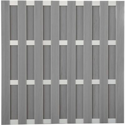 GroJa Fertigzaun Quadratisch Grau 180 cm x 180 cm GroJa Fertigzaun Quadratisch Grau 180 cm x 180 cm