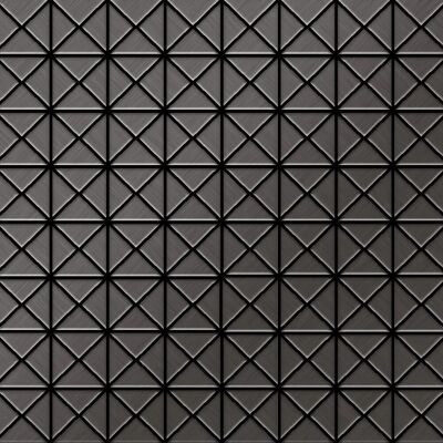 ALLOY Mosaik Fliese Massiv Metall Titan Gebürstet Dunkelgrau 1,6mm Stark Deco-ti-sb 1 Paket mit 10 Matten 0,92 m2 Grau ALLOY Mosaik Fliese Massiv Metall Titan Gebürstet Dunkelgrau 1,6mm Stark Deco-ti-sb 1 Paket mit 10 Matten 0,92 m2 Grau