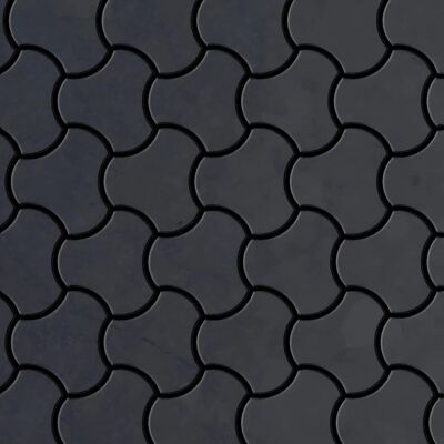 ALLOY Mosaik Fliese Massiv Metall Rohstahl Gewalzt Grau 1,6mm Stark Ubiquity-rs 1 Paket mit 10 Matten 0,75 m2 Grau ALLOY Mosaik Fliese Massiv Metall Rohstahl Gewalzt Grau 1,6mm Stark Ubiquity-rs 1 Paket mit 10 Matten 0,75 m2 Grau