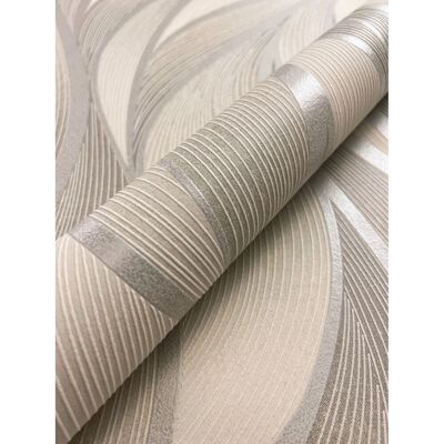 Newroom Vliestapete Faria Beige Wellen Streifen FSC® Newroom Vliestapete Faria Beige Wellen Streifen FSC®
