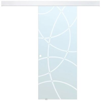 Vente-unique Schiebetür Heidi Transparent 93 cm Vente-unique Schiebetür Heidi Transparent 93 cm
