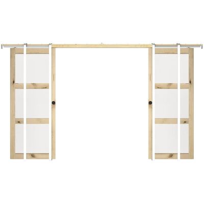 Vente-unique Schiebetür Acosta Naturfarben Hell 63 cm Vente-unique Schiebetür Acosta Naturfarben Hell 63 cm