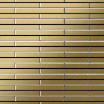 ALLOY Mosaik Fliese Massiv Metall Titan Gebürstet Gold 1,6mm Stark Deedee-ti-gb 1 Paket mit 10 Matten 0,63 m2 Gold ALLOY Mosaik Fliese Massiv Metall Titan Gebürstet Gold 1,6mm Stark Deedee-ti-gb 1 Paket mit 10 Matten 0,63 m2 Gold