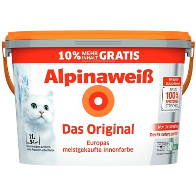 Alpina Wandfarbe Alpinaweiß Das Original Weiß Matt 11, Alpina Wandfarbe Alpinaweiß Das Original Weiß Matt 11,