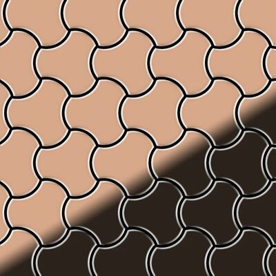 ALLOY Mosaik Fliese Massiv Metall Kupfer Gewalzt Kupfer 1,6mm Stark Ubiquity-cm 1 Paket mit 10 Matten 0,75 m2 Kupfer ALLOY Mosaik Fliese Massiv Metall Kupfer Gewalzt Kupfer 1,6mm Stark Ubiquity-cm 1 Paket mit 10 Matten 0,75 m2 Kupfer