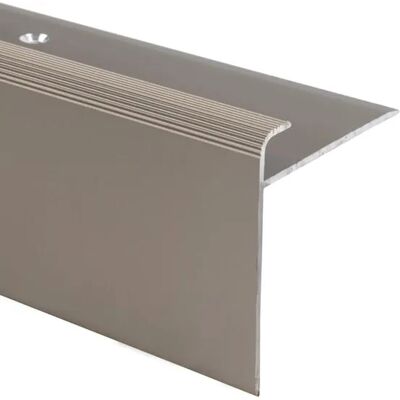 KARAT Stufenkantenprofil Safety - Form F - Treppenkantenprofil Bronze Hell 50 x 53 x 1000 mm KARAT Stufenkantenprofil Safety - Form F - Treppenkantenprofil Bronze Hell 50 x 53 x 1000 mm