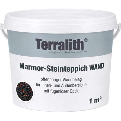 Terralith Edelsteinteppich Wand Jaspis Nero für 1 m² Terralith Edelsteinteppich Wand Jaspis Nero für 1 m²