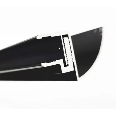 Glaszentrum Hagen 250 cm Regenrinne für Glasvordächer Schwarz 10,8 bis 17,5mm Glaszentrum Hagen 250 cm Regenrinne für Glasvordächer Schwarz 10,8 bis 17,5mm