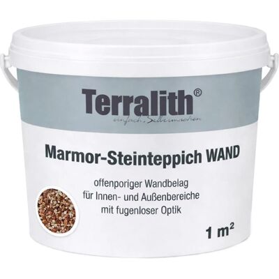 Terralith Marmor - Steinteppich Wand Mix Firenze Fein für 1 m² Terralith Marmor - Steinteppich Wand Mix Firenze Fein für 1 m²
